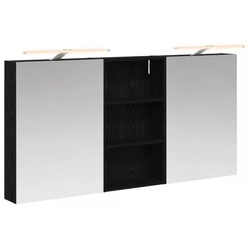  Fürdőszobai Szekrény Szett 3 pcs 140 x 14,5 x 70 cm Faanyag