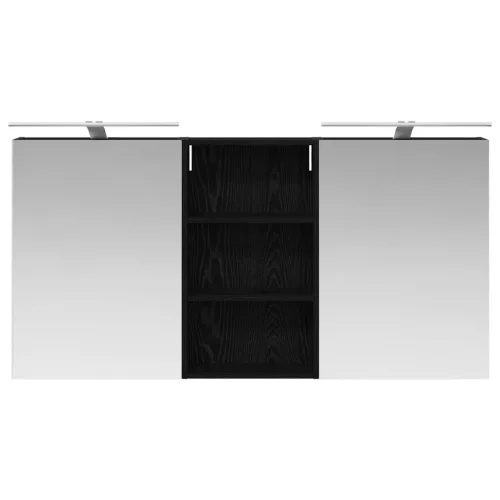  Fürdőszobai Szekrény Szett 3 pcs 140 x 14,5 x 70 cm Faanyag