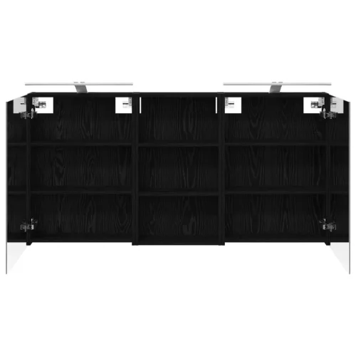  Fürdőszobai Szekrény Szett 3 pcs 140 x 14,5 x 70 cm Faanyag