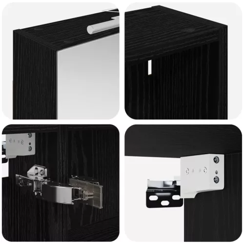  Fürdőszobai Szekrény Szett 3 pcs 140 x 14,5 x 70 cm Faanyag