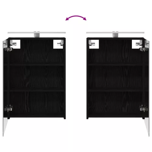  Fürdőszobai Szekrény Szett 3 pcs 140 x 14,5 x 70 cm Faanyag