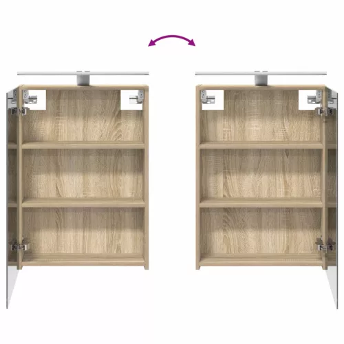  Fürdőszobai Szekrény Szett 3 pcs 140 x 14,5 x 70 cm Faanyag