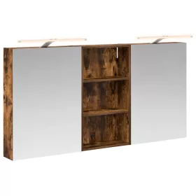    Fürdőszobai Szekrény Szett 3 pcs 140 x 14,5 x 70 cm Faanyag