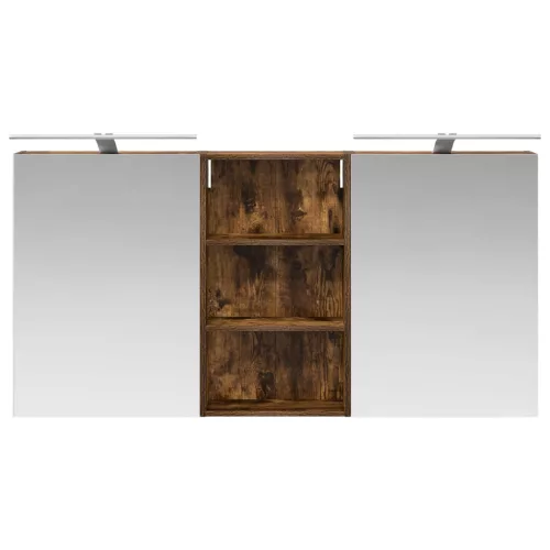  Fürdőszobai Szekrény Szett 3 pcs 140 x 14,5 x 70 cm Faanyag