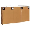  Fürdőszobai Szekrény Szett 3 pcs 140 x 14,5 x 70 cm Faanyag