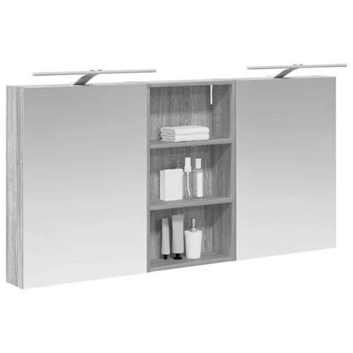  Fürdőszobai Szekrény Szett 3 pcs 140 x 14,5 x 70 cm Faanyag