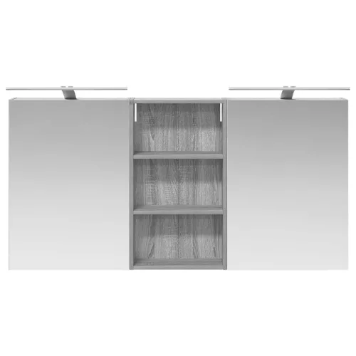  Fürdőszobai Szekrény Szett 3 pcs 140 x 14,5 x 70 cm Faanyag