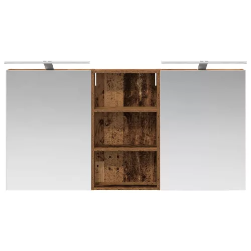  Fürdőszobai Szekrény Szett 3 pcs 140 x 14,5 x 70 cm Faanyag