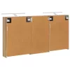  Fürdőszobai Szekrény Szett 3 pcs 140 x 14,5 x 70 cm Faanyag
