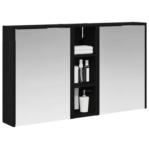  Fürdőszobai Szekrény Szett 3 pcs 106 x 16 x 62,5 cm Faanyag