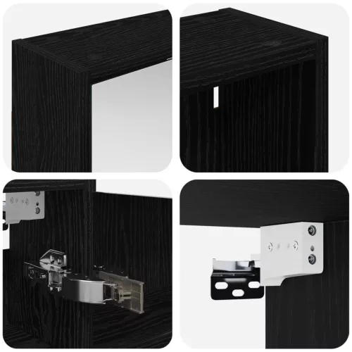  Fürdőszobai Szekrény Szett 3 pcs 106 x 16 x 62,5 cm Faanyag