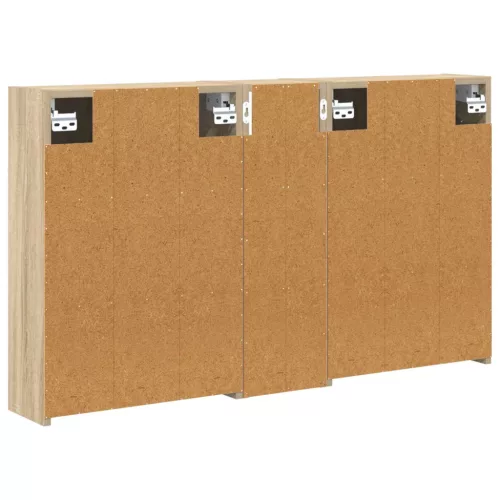  Fürdőszobai Szekrény Szett 3 pcs 106 x 16 x 62,5 cm Faanyag