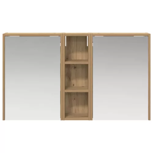  Fürdőszobai Szekrény Szett 3 pcs 106 x 16 x 62,5 cm Faanyag