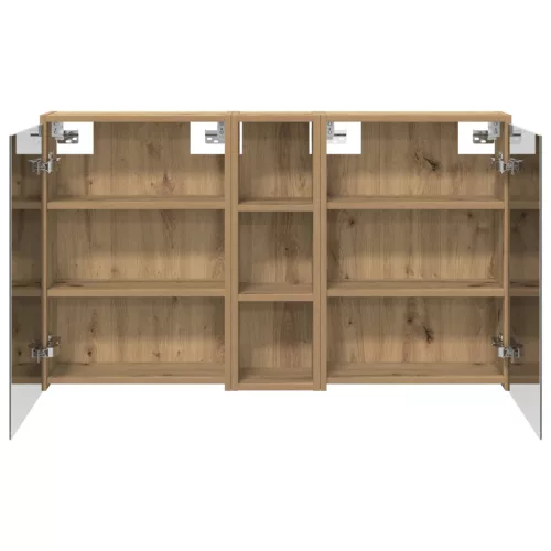  Fürdőszobai Szekrény Szett 3 pcs 106 x 16 x 62,5 cm Faanyag