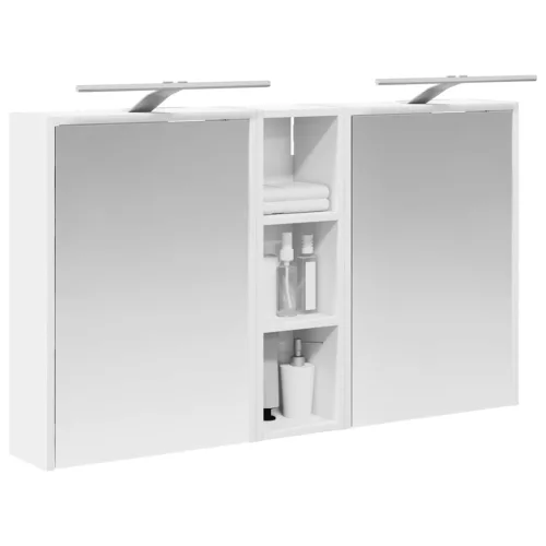  Fürdőszobai Szekrény Szett 3 pcs 106 x 16 x 62,5 cm Faanyag