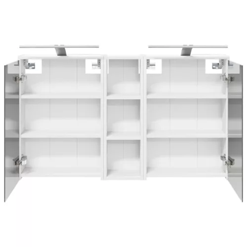  Fürdőszobai Szekrény Szett 3 pcs 106 x 16 x 62,5 cm Faanyag