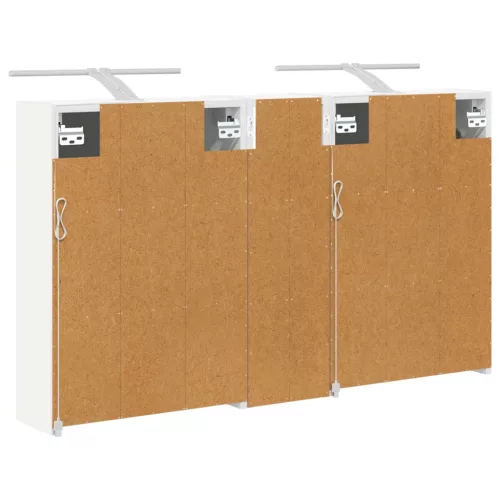  Fürdőszobai Szekrény Szett 3 pcs 106 x 16 x 62,5 cm Faanyag