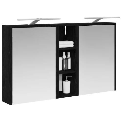  Fürdőszobai Szekrény Szett 3 pcs 106 x 16 x 62,5 cm Faanyag