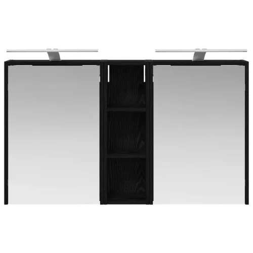  Fürdőszobai Szekrény Szett 3 pcs 106 x 16 x 62,5 cm Faanyag