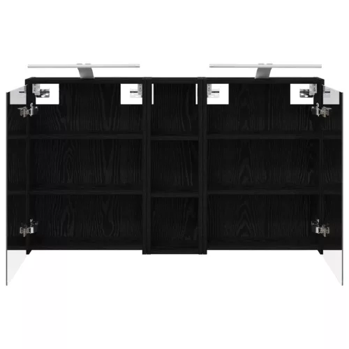  Fürdőszobai Szekrény Szett 3 pcs 106 x 16 x 62,5 cm Faanyag