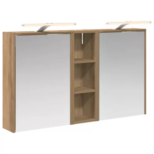  Fürdőszobai Szekrény Szett 3 pcs 106 x 16 x 62,5 cm Faanyag