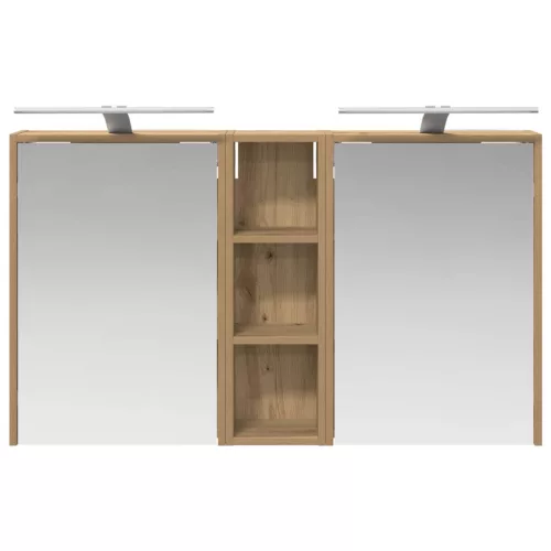  Fürdőszobai Szekrény Szett 3 pcs 106 x 16 x 62,5 cm Faanyag