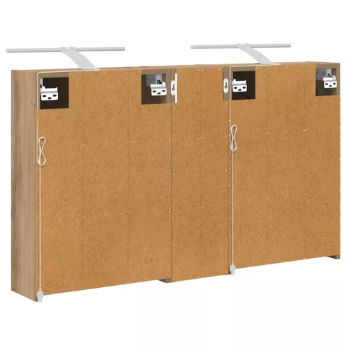  Fürdőszobai Szekrény Szett 3 pcs 106 x 16 x 62,5 cm Faanyag