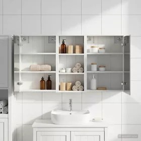    Fürdőszobai Szekrény Szett 3 pcs 116 x 16 x 62,5 cm Faanyag