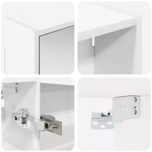  Fürdőszobai Szekrény Szett 3 pcs 116 x 16 x 62,5 cm Faanyag