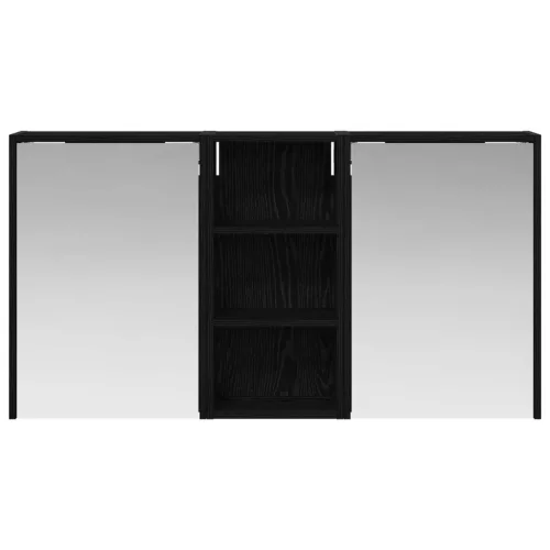  Fürdőszobai Szekrény Szett 3 pcs 116 x 16 x 62,5 cm Faanyag