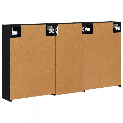  Fürdőszobai Szekrény Szett 3 pcs 116 x 16 x 62,5 cm Faanyag