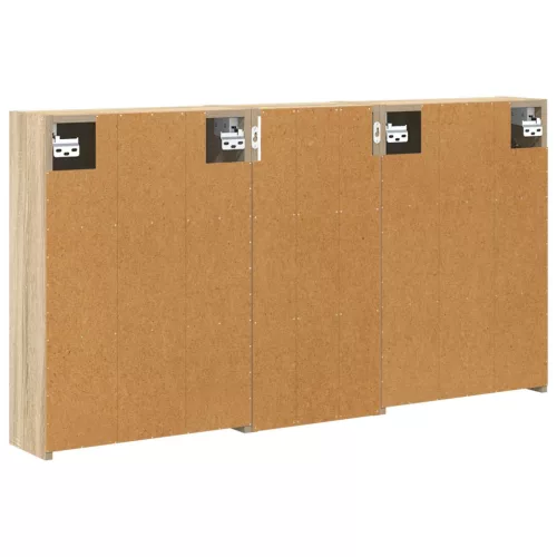  Fürdőszobai Szekrény Szett 3 pcs 116 x 16 x 62,5 cm Faanyag