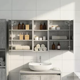    Fürdőszobai Szekrény Szett 3 pcs 116 x 16 x 62,5 cm Faanyag