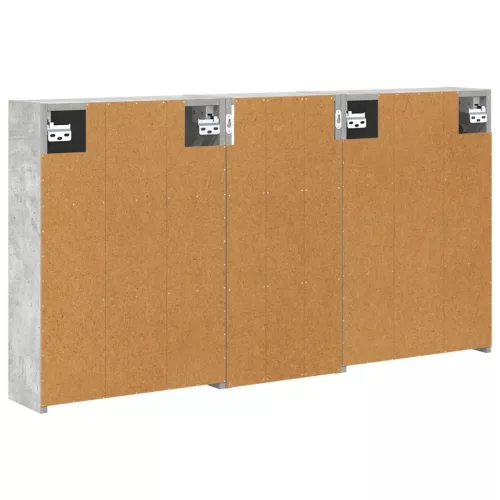  Fürdőszobai Szekrény Szett 3 pcs 116 x 16 x 62,5 cm Faanyag