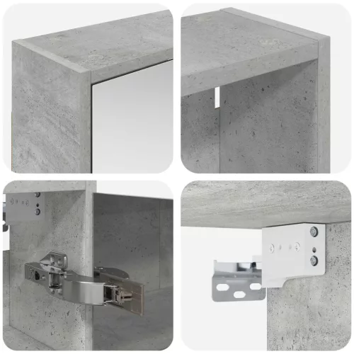  Fürdőszobai Szekrény Szett 3 pcs 116 x 16 x 62,5 cm Faanyag