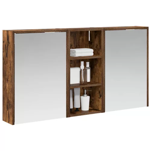  Fürdőszobai Szekrény Szett 3 pcs 116 x 16 x 62,5 cm Faanyag