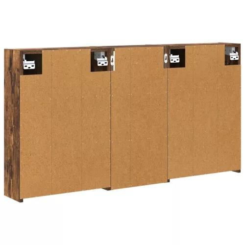  Fürdőszobai Szekrény Szett 3 pcs 116 x 16 x 62,5 cm Faanyag