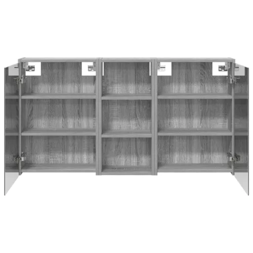  Fürdőszobai Szekrény Szett 3 pcs 116 x 16 x 62,5 cm Faanyag