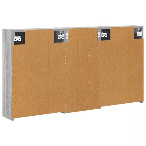  Fürdőszobai Szekrény Szett 3 pcs 116 x 16 x 62,5 cm Faanyag