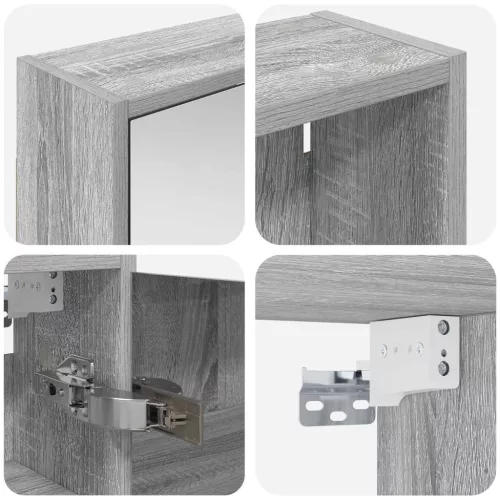  Fürdőszobai Szekrény Szett 3 pcs 116 x 16 x 62,5 cm Faanyag