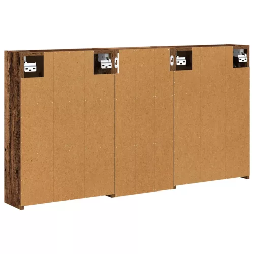  Fürdőszobai Szekrény Szett 3 pcs 116 x 16 x 62,5 cm Faanyag