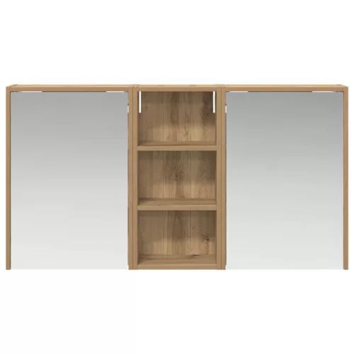  Fürdőszobai Szekrény Szett 3 pcs 116 x 16 x 62,5 cm Faanyag