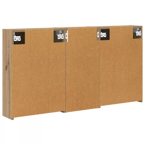  Fürdőszobai Szekrény Szett 3 pcs 116 x 16 x 62,5 cm Faanyag