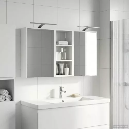  Fürdőszobai Szekrény Szett 3 pcs 116 x 16 x 62,5 cm Faanyag