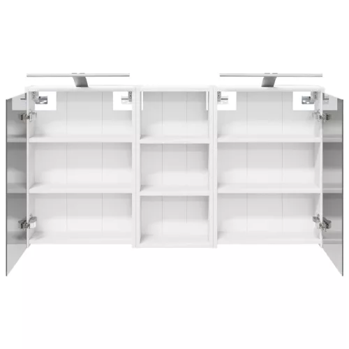  Fürdőszobai Szekrény Szett 3 pcs 116 x 16 x 62,5 cm Faanyag