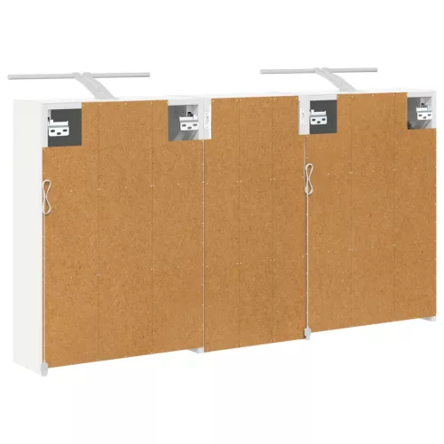  Fürdőszobai Szekrény Szett 3 pcs 116 x 16 x 62,5 cm Faanyag