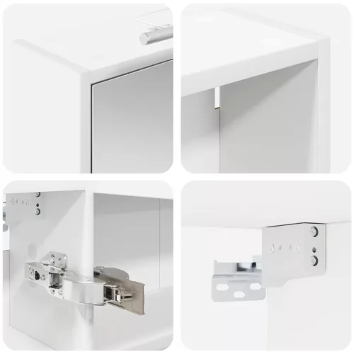  Fürdőszobai Szekrény Szett 3 pcs 116 x 16 x 62,5 cm Faanyag