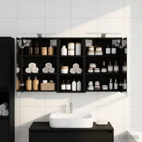    Fürdőszobai Szekrény Szett 3 pcs 116 x 16 x 62,5 cm Faanyag