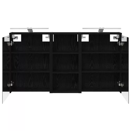  Fürdőszobai Szekrény Szett 3 pcs 116 x 16 x 62,5 cm Faanyag