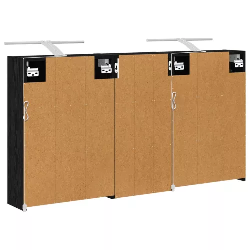  Fürdőszobai Szekrény Szett 3 pcs 116 x 16 x 62,5 cm Faanyag